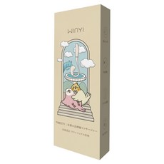 WINYI 比翼鳥 吸吮伸縮按摩棒 WY0647 301 x 95.7 x 41.5mm, 1組, 燕麥奶茶