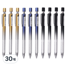 미소로 1000 메탈그립 샤프 랜덤발송 2460, 30개, 0.5mm