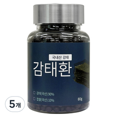 자연이답 감태환, 80g, 5개