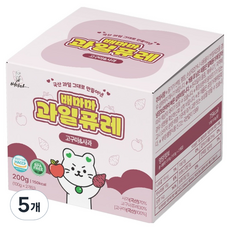 배마마 국내산 과일 퓨레, 5개, 200g, 고구마&사과