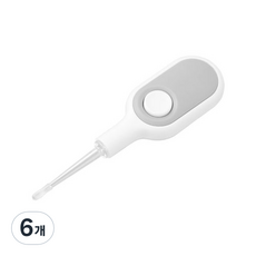 블루버킷 심플 디자인 LED 유아귀이개, 6개, 1개입