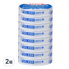 DEER BRAND 鹿頭牌 極亮透OPP超透明膠帶 18mm x 40Y 8入 2組, 透明