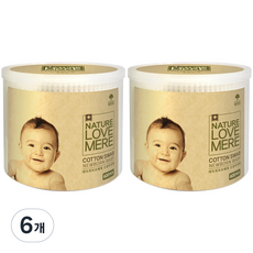 NATURE LOVE MERE 然自母愛 新生兒專用棉花棒, 600件, 6個