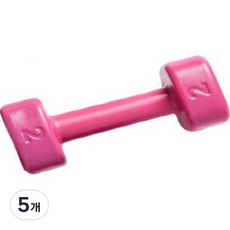 ETUDIER 홈트레이닝 요가 헬스 덤벨 아령 핑크 2kg, 5개