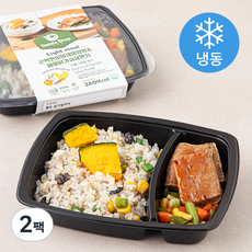 다즐샵 가벼운 곤약현미 야채영양밥 & 해물 닭가슴살 완자 (냉동), 225g, 2팩