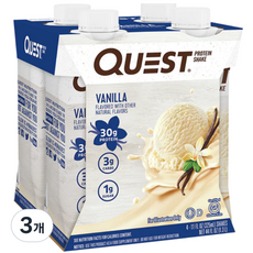 QUEST NUTRITION 高蛋白奶昔 香草口味, 1.3L, 3個