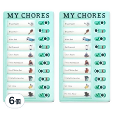 Madakumi 行程清單板, 04 綠色, 6個