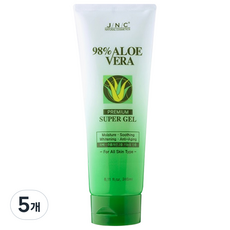 JNC NATURAL COSMETICS 98%蘆薈優質超級凝膠, 240ml, 5個