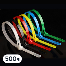 코코로이 可重複使用束線帶, 500個, 白色