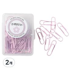 라이크존 다양한 클립 체리 핑크 28mm, 2개, 50개입