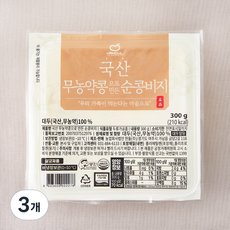 한둘 무농약콩으로 만든 순콩비지, 300g, 3개