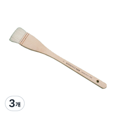 마이데일리 미술 수채화 캔버스 붓, 3개, 2호