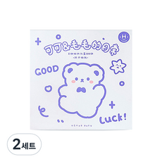 DOnG-A Pms DIY裝飾PET貼紙禮盒 100種組, 白色和可可色, 2組