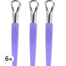 The Challenger不鏽鋼舌苔清潔刷 紫色, 20g, 6個