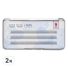 ccam bbak 偶像睫毛人造睫毛 A型 9mm, 2個, 單一顏色