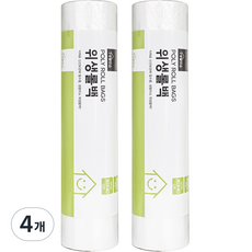 생활미소 위생롤백 30 x 40 cm, 대(L), 290개입, 4개