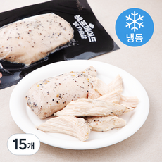 아임닭 쉐프메이드 닭가슴살 통후추 (냉동), 100g, 1개입, 15개