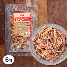 리프레쉬 참 맥반석 오징어채, 70g, 6개