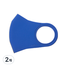 퍼핏 반영구 항균 쿠션 퍼프 마스크 소, 1개입, 2개, 블루무지
