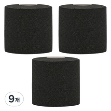 크리다 언더랩 근본 스포츠테이프 7cm x 10m 블랙, 9개, 1개입