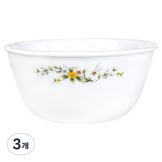 Bacile 野花鋼化玻璃飯碗, 單一顏色, 3個
