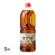 이엔푸드 더 진한 참맛기름, 5개, 1.8L