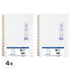 OXFORD 밀키웨이 Milkyway PP 스프링노트 B5 좌철 80매 Math, 4개 4개