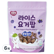 또또맘 라이스 요거팝, 25g, 6개, 블루베리맛