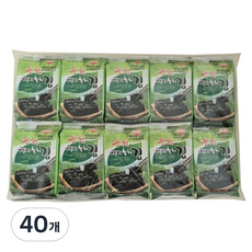 해저식품 광천해저 녹차김, 4g, 40개