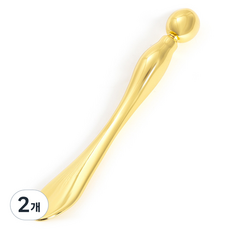 페이스 롤러 괄사 스틱, 골드, 2개