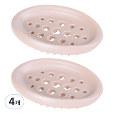 Great Life 多功能矽膠肥皂架, 粉紅色, 4個