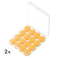 Alice Home 矽膠睡眠游泳防水耳塞 黃色圓形, 2個, 16入