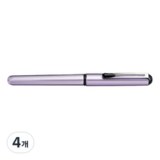 펜텔 XGFKPV-A 포켓브러쉬펜 키라리 연보라, 잉크(블랙), 4개