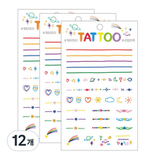 Petit 迷你刺青 TS005, 手指裝飾, 12個