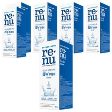리뉴 후레쉬 렌즈 세정액, 355ml, 6개