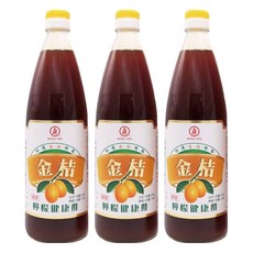 KONG YEN 工研 金桔檸檬醋 590ml 濃縮水果醋, 3瓶