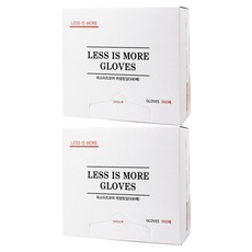 Less is More 壓花衛生手套, 500入, 2個