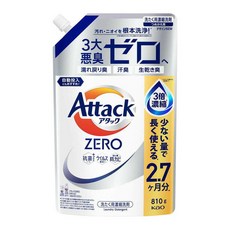 Attack ZERO 洗衣精 補充包, 810g, 1包