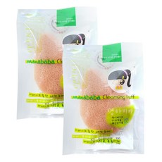MamaBaBa 嬰兒水滴造型沐浴海綿, Red clay, 2入