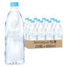 bonaqua 怡漾 鹼性離子水, 888ml, 20瓶