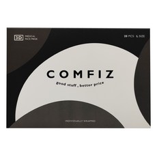 COMFIZ 康菲 成人立體醫療口罩 L, 沉穩黑, 20片, 1盒