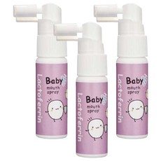 KU.KU Duckbill 酷咕鴨 寶寶乳鐵蛋白潔牙噴霧，含乳鐵蛋白及益生菌，木醣醇成分，降低蛀牙風險，食用級原料, 20ml, 3瓶