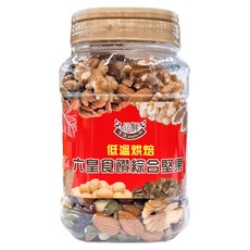 品鮮生活 六皇食鑽無調味綜合堅果 大容量包裝 原味封存, 600g, 1桶