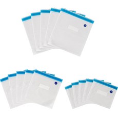 BRUNO 진공 지퍼백 혼합형 대 + 중 + 소 세트 BVS-2128BX, 5세트