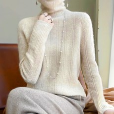 Paperments 女款柔軟高領彩色針織衫 23138