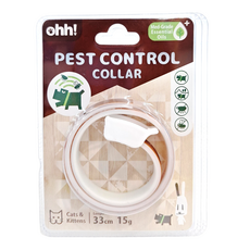 ohh! 防蚤項圈 貓用 33cm, 棕色, 1條
