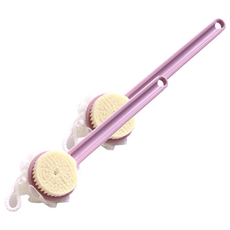 RIVER-GREEN 花朵雙面身體刷, 1入, 2個, 粉紅色