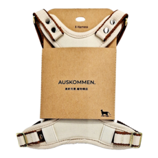AUSKOMMEN. 奧斯克曼 貓咪X型胸背帶 提把款, 米白色, 1件