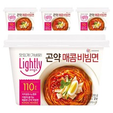 대상 라이틀리 곤약 매콤 비빔면 216.5g, 4개