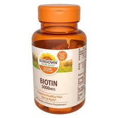 SUNDOWN NATURALS 日落恩賜 生物素5000mcg + 鈣膠囊, 60顆, 1罐